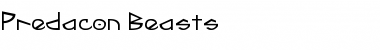 Predacon Beasts Regular Font