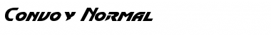 Convoy Normal Font