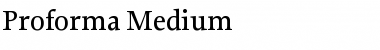 Proforma Medium Font