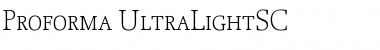 Proforma UltraLightSC Font