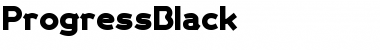 Download ProgressBlack Font