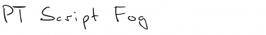PT Script Fog Regular Font