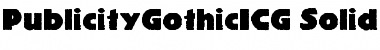 PublicityGothicICG Regular Font