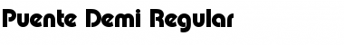 Puente-Demi Regular Font