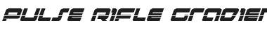 Pulse Rifle Gradient Italic Italic Font