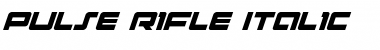 Pulse Rifle Italic Italic Font