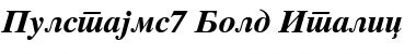 Pulstajms7 Bold Italic Font