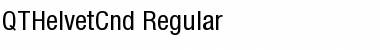 QTHelvetCnd Regular Font