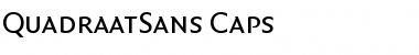 Download QuadraatSans-Caps Font