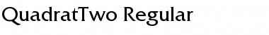 QuadratTwo Regular Font