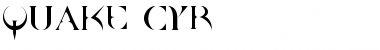 Download Quake Cyr Font