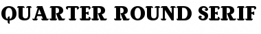 Quarter Round Serif Regular Font