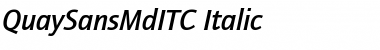 QuaySansMdITC Italic Font