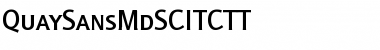 QuaySansMdSCITCTT Regular Font