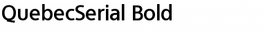 QuebecSerial Bold Font