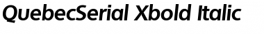 Download QuebecSerial-Xbold Font