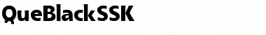 QueBlackSSK Regular Font