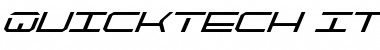 QuickTech Italic Italic Font