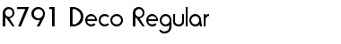 R791-Deco Regular Font
