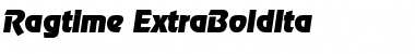 Ragtime-ExtraBoldIta Regular Font