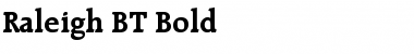 Raleigh BT Bold Font