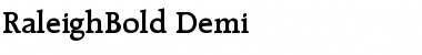 Download RaleighBold-Demi Font