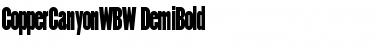 CopperCanyonWBW DemiBold Font