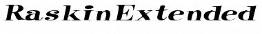RaskinExtended Italic Font