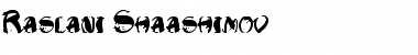 Raslani Shaashimov Regular Font