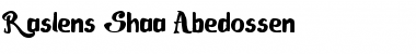 Download Raslens Shaa Abedossen Font