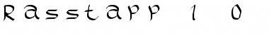 Rasstapp 1.0 2 Font