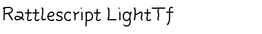 Rattlescript-LightTf Regular Font