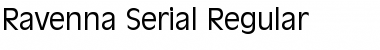 Ravenna-Serial Regular Font