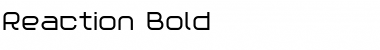 Reaction Bold Font