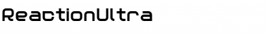 Reaction Ultra Italic Font