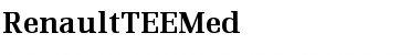 RenaultTEEMed Regular Font