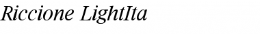 Riccione-LightIta Regular Font