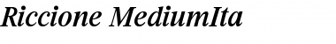 Download Riccione-MediumIta Font