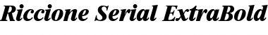 Riccione-Serial-ExtraBold RegularItalic Font