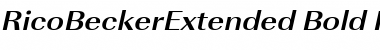 Download RicoBeckerExtended Font