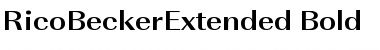 RicoBeckerExtended Bold Font