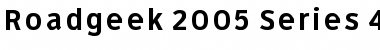 Roadgeek 2005 Series 4B Regular Font