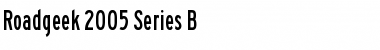 Roadgeek 2005 Series B Regular Font