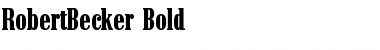 RobertBecker Bold Font