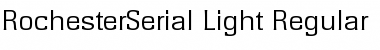 RochesterSerial-Light Regular Font