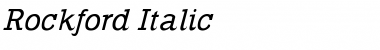 Rockford Italic Font