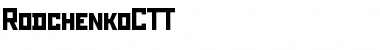 RodchenkoCTT Regular Font