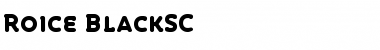 Roice-BlackSC Regular Font