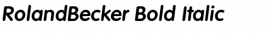 Download RolandBecker Font
