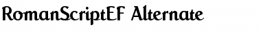 RomanScriptEF-Alternate Regular Font